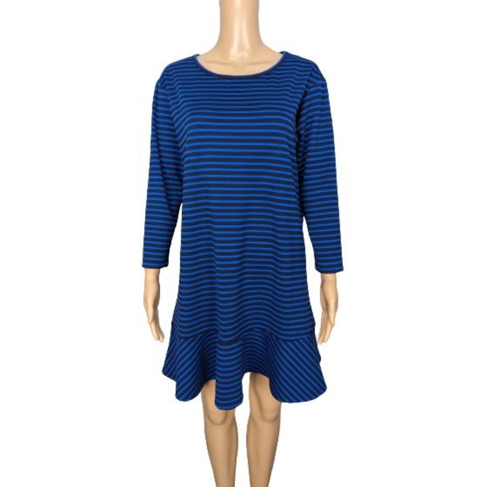 Draper James Stripe Tulip Long Sleeve Dress S